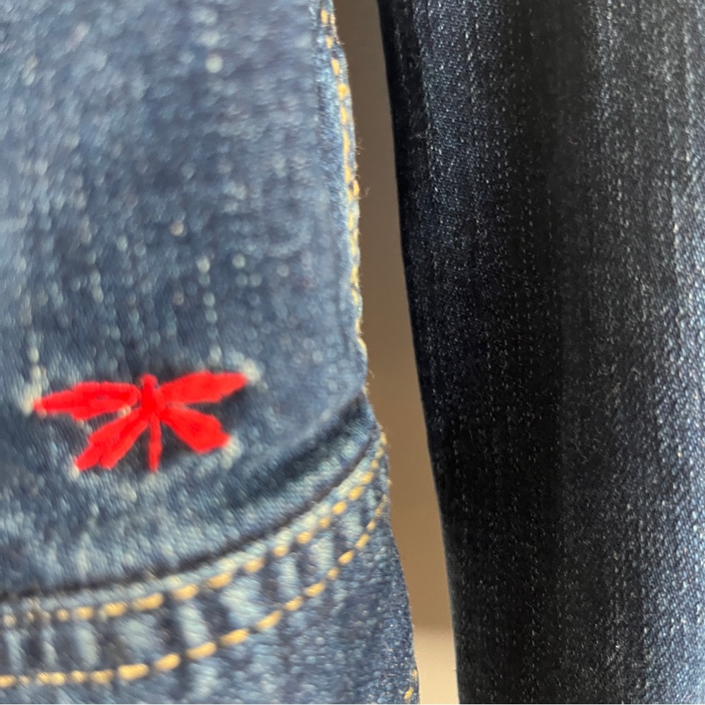 Talbots Petites Classic Dark Blue Jean Jacket - Picture 3 of 8